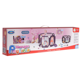 Kojec Słonik do zabawy dla dzieci 3m+ Ścianki z siatki + Wejście na zamek + 40 Piłeczek